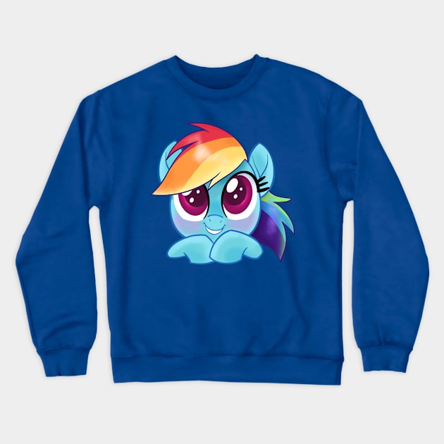 Rainbow Dash Crewneck Sweatshirt by SophieScruggs